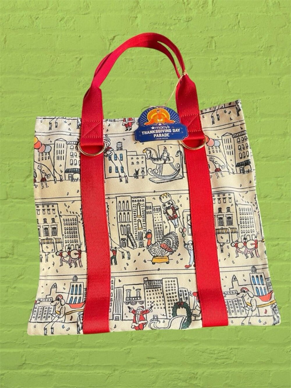 NWT Macy’s Turkey Thanksgiving Day 99th Parade Tote Floats / Wreath / NYC/Santa